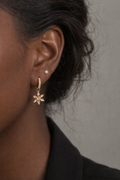 Crystal Bloom Gold Earrings