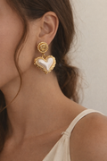 Heart Drop Earring