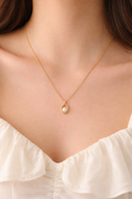 Pearl Halo Pendant Necklace