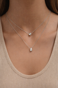 Dual Drop Layered Necklace