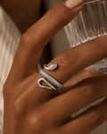 Zarina Snake Silver Ring