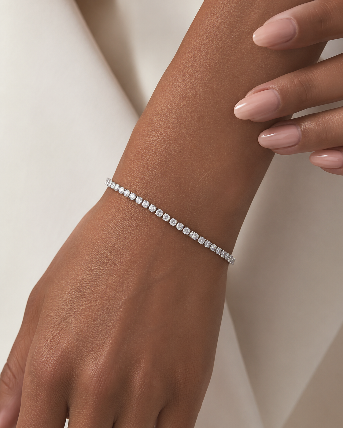 Eterna Silver Tennis Bracelet