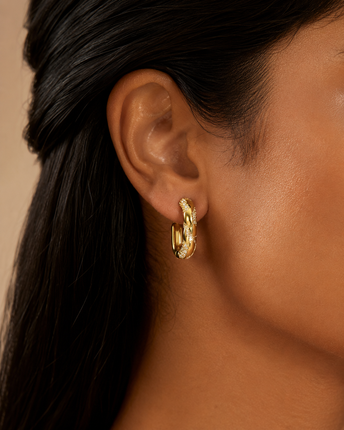 Ziva Gold Earrings