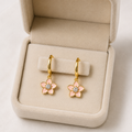 Blush Bloom Hoops