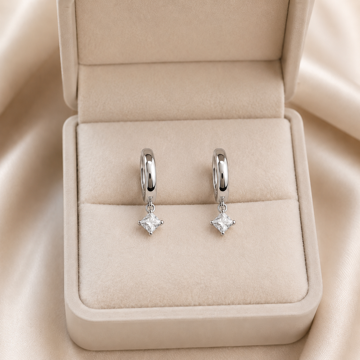 Silver Drop Earring