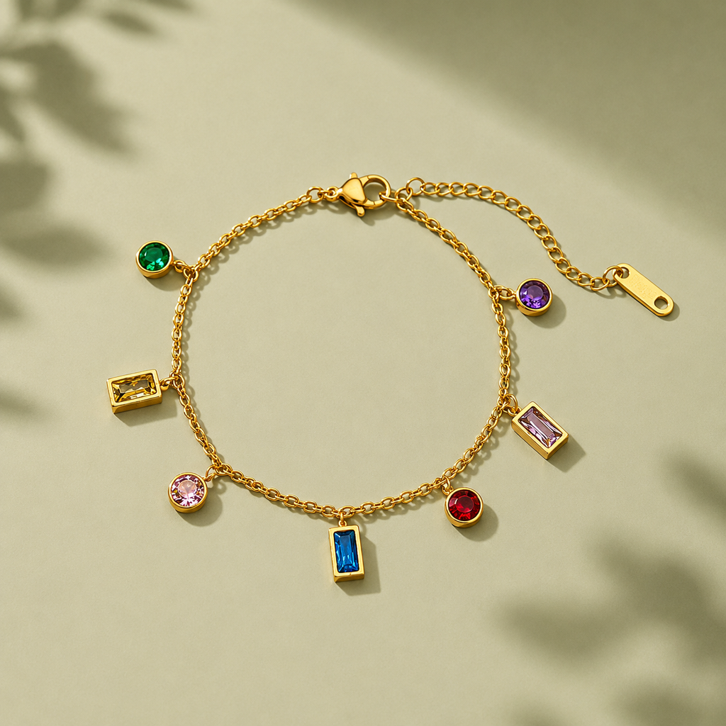 Multicolor Charm Bracelet