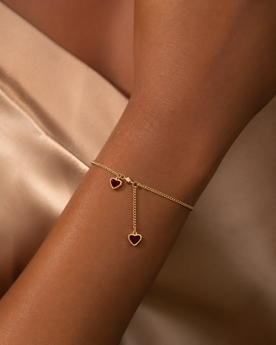 Heart Charm Bracelet