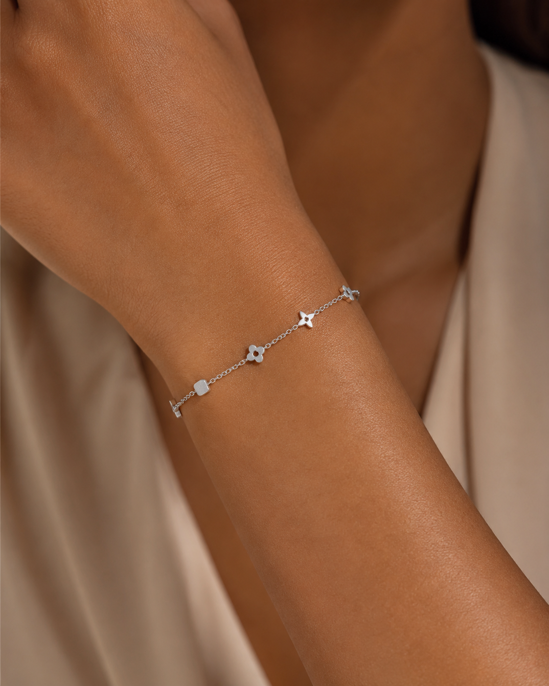 Weave Silver Bracelet
