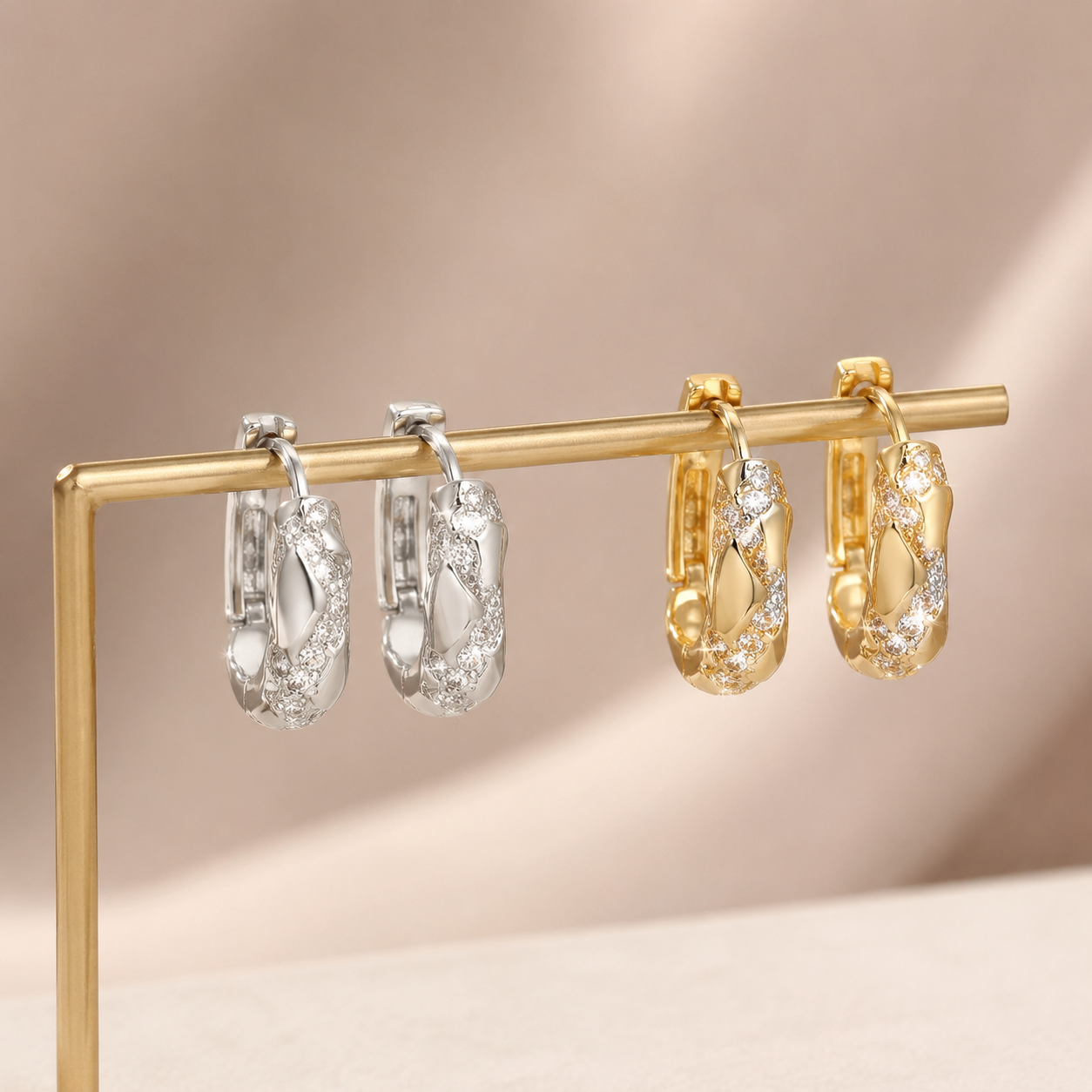 Ziva Silver Earrings