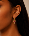 Palm Glow Hoops