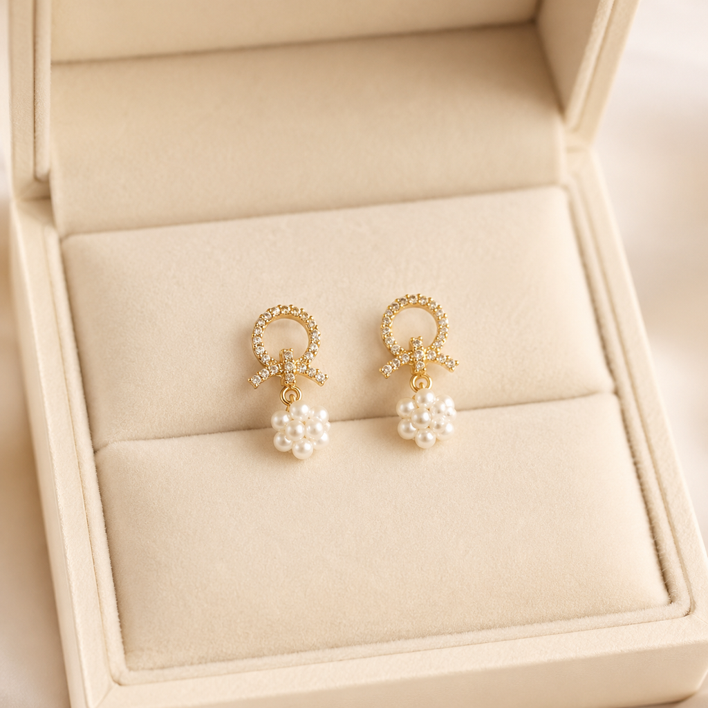 Pearl Knot Earrings