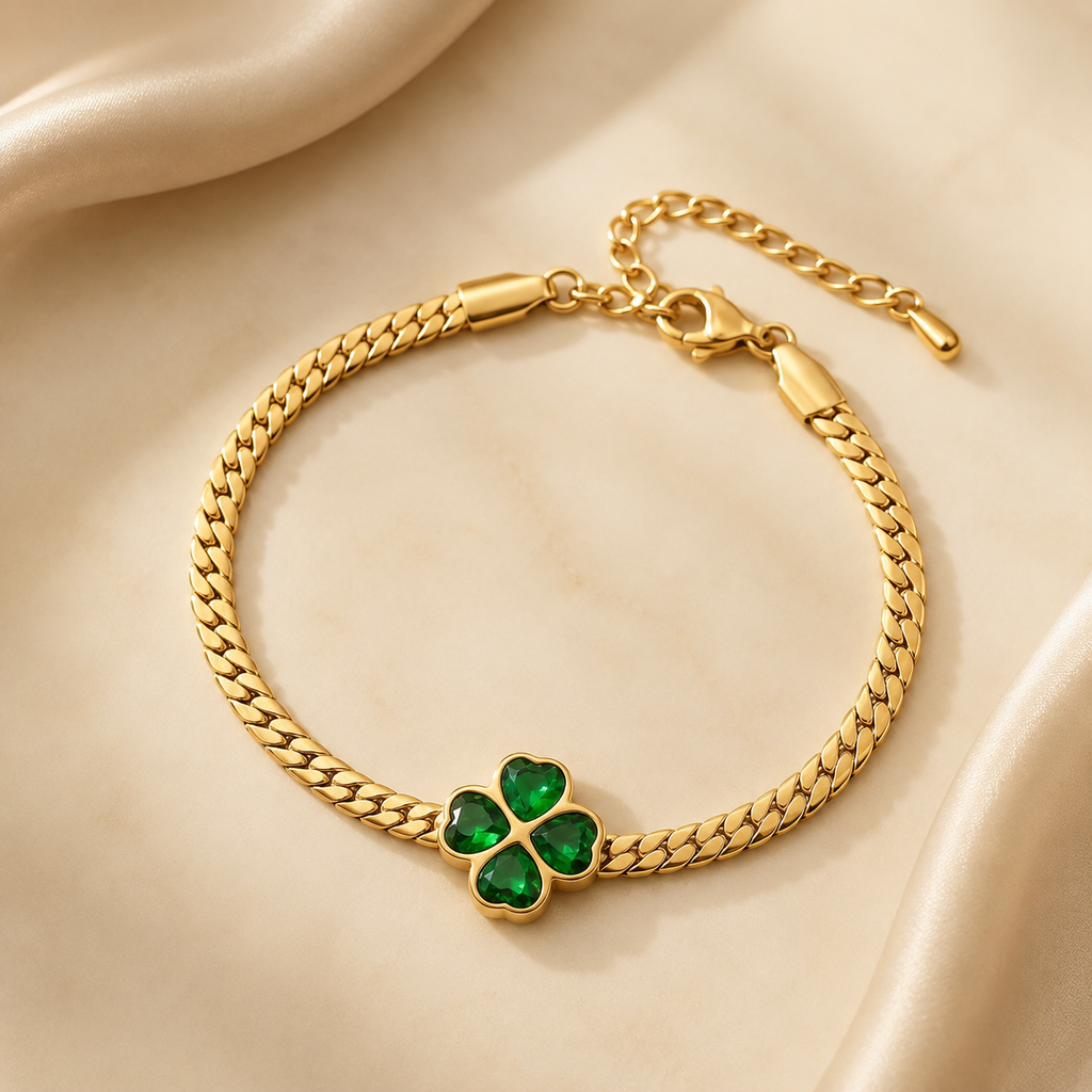 Ruby Heart Bracelet