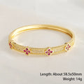 gold leaf bracelet