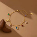 gold charm bracelet