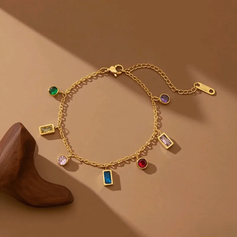 gold charm bracelet